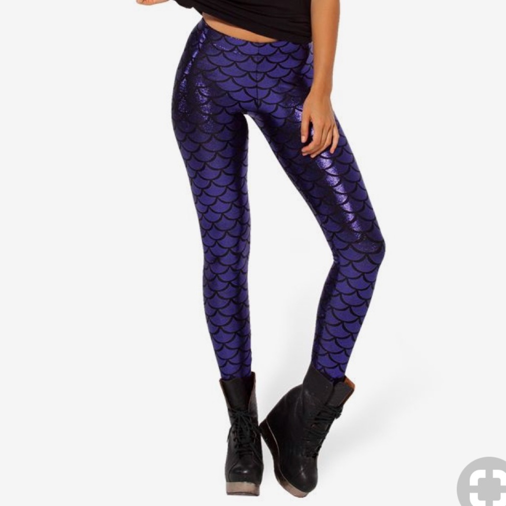 BlackMilk mermaid super grape leggings